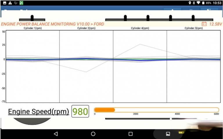 Engine Power Balance Monitoring by X431 PAD VII / X431 PAD V ...