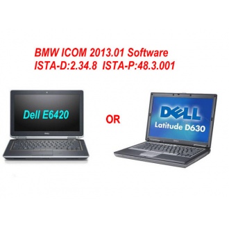 DELL E6240 or DELL D630 Laptop with BMW ICOM 2013.01 Software(ISTA-D:2.34.8 ISTA-P:48.3.001)-without Hardware