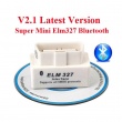 Mini ELM327 Interface Bluetooth OBD2 Scan Tool V2.1