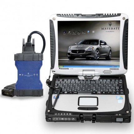 Maserati MDVCI Diagnostic Tool Plus Panasonic CF19 PC Supports Programming with Maintenance Data