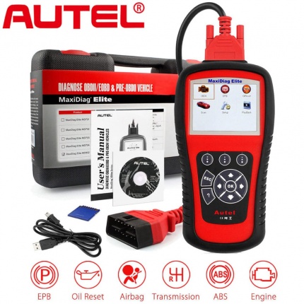 Autel Maxidiag Elite MD802 OBD2 All System+DS Model ​Auto Diagnostic Tool ABS SRS EPB Oil Reset Scanner Code Reader​