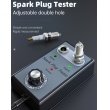 Ignition Spark Plug Quick Tester Ignition Plug Analyzer with Adjustable Double Hole Detector