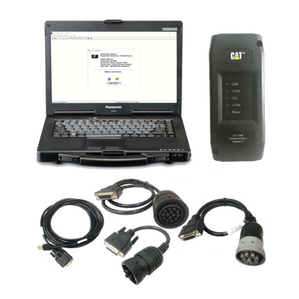 CAT Caterpillar ET 2026A Diagnostic Adapter 3 (Real Caterpillar ET3 Adapter III) PLUS Panasonic CF54 Laptop
