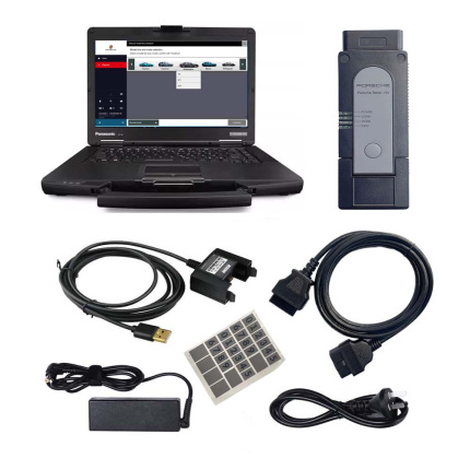 Porsche Piwis 4 Piwis IV Diagnostic Tool Plus Panasonic CF54 Laptop With V43.600.010 or V42.950.030 Software