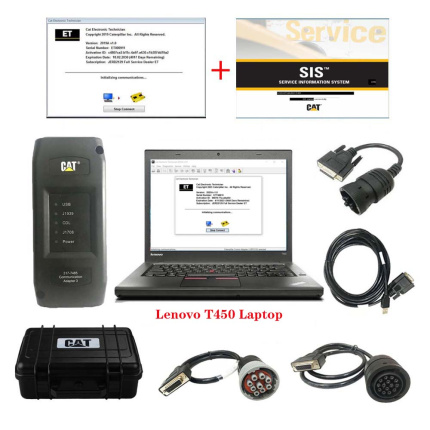 2026A CAT Caterpillar ET Diagnostic Adapter III CAT Diagnostic Tool Plus Laptop with CAT SIS Software (Real Caterpillar 