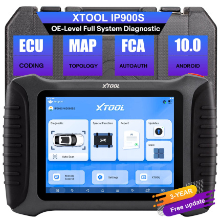 XTOOL InPlus IP900S Car Diagnostic Tools Automotivo Scanner ECU Coding Key Programming Active Test 38+ Services Topplogy