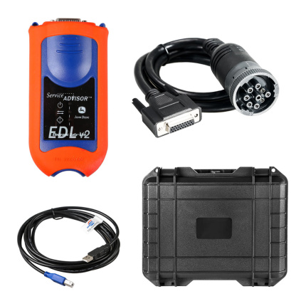 John Deere Service Advisor EDL V2 Electronic Data Link Truck Diagnostic Kit with V5.4.44 AG +CF Software