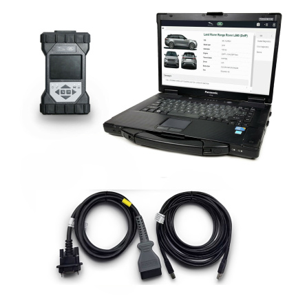JLR DoiP VCI SDD Pathfinder Interface plus Panasonic CF53 Laptop for Jaguar Land Rover from 2005 to 2026