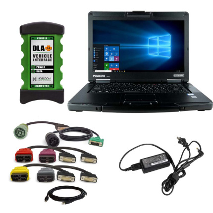Newest Noregon JPRO 2025 V3 Professional Truck Diagnostic Tool Plus Panasonic CF54 Laptop