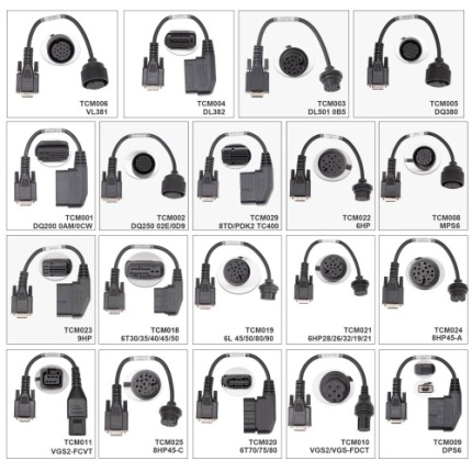 OBDSTAR TCM Connector Kit Full Set 25 Pieces for X300 Classic G3 DC706 and Other TCU Programmers