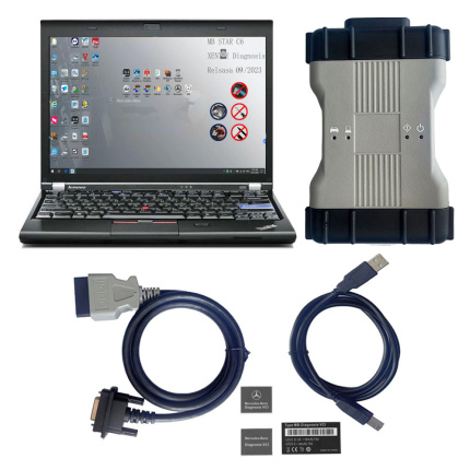V2025.12 MB STAR C6 Benz Xentry Diagnosis VCI DOIP & AUDIO Mercedes BENZ C6 Diagnosis Tool PLUS lenovo X230 Laptop