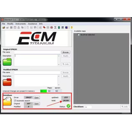 ECM V1.61 With 26000+ Drivers Car repair Checksum Software 