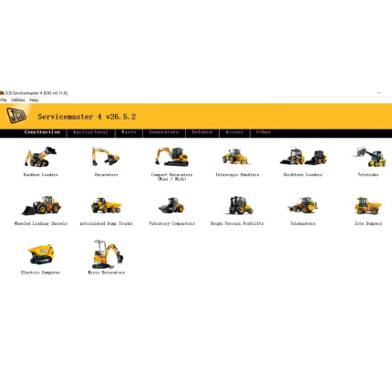 JCB Service Master 4 V26.05 Diagnostic Software 2026.05