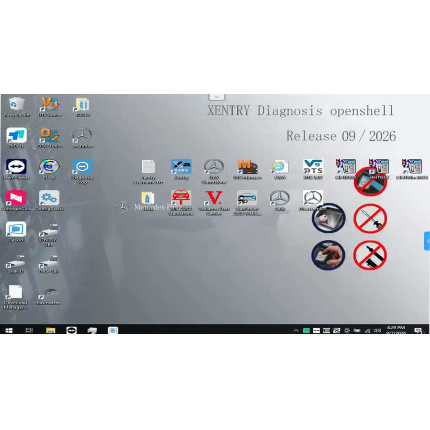 V2026.09 Car/V2023.09 Truck MB Star C4/C5 BENZ Diagnostic Software with Xentry/DAS/EPC/WIS/Vediamo/DTS 