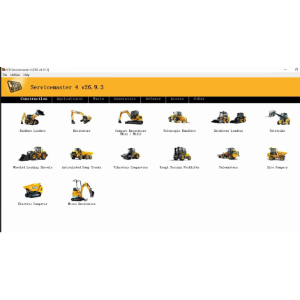 JCB Service Master 4 V26.9.3 Diagnostic Software 2026.09